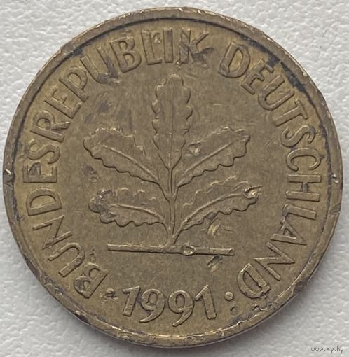 Германия 5 пфеннигов 1991 г. G