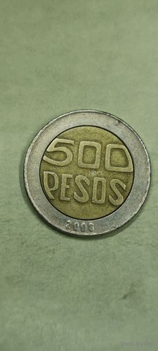 Колумбия 500 песос 2006