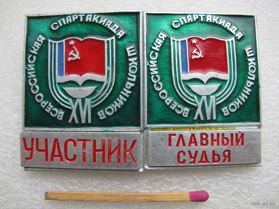 Знаки. 16 Всероссийская спартакиада школьников. Участник, Главный судья