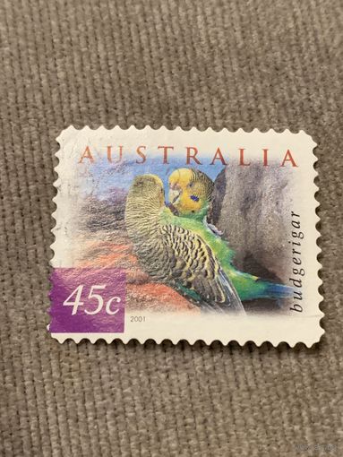 Австралия 2001. Птицы. Budgerigar. Марка из серии