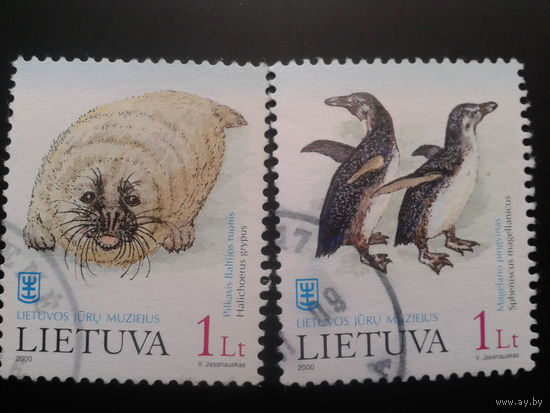 Литва 2000 Фауна Полная серия Михель-2,0 евро гаш