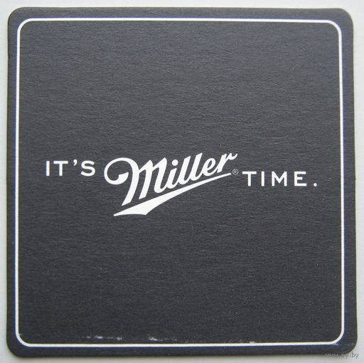 Подставка под пиво "Miller "/США/. Размер 93 *93 мм.