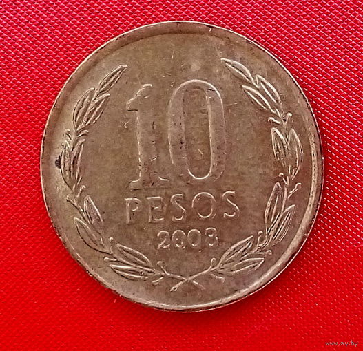 30-07 Чили, 10 песо 2008 г.