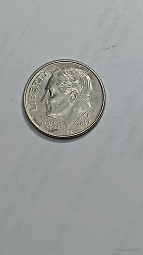США 10 центов 2017 года . P