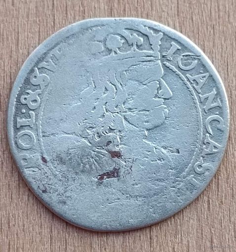 6 грошей Шостак 1667 Ян Казимир