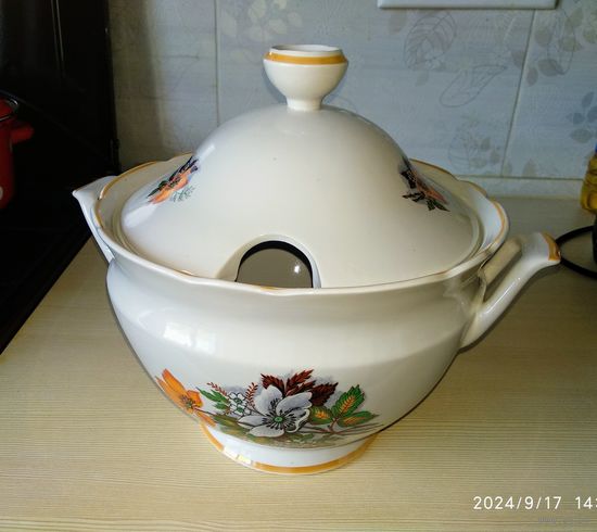 Супница СССР, 3 л, фарфор.