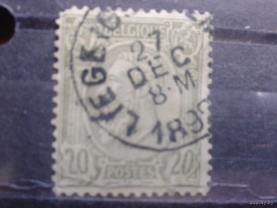 Бельгия 1886 Король Леопольд 2  20 сантимов