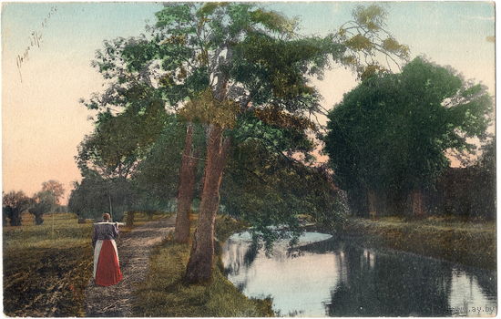 Почт. карточка, Русская Польша, 1905 г.