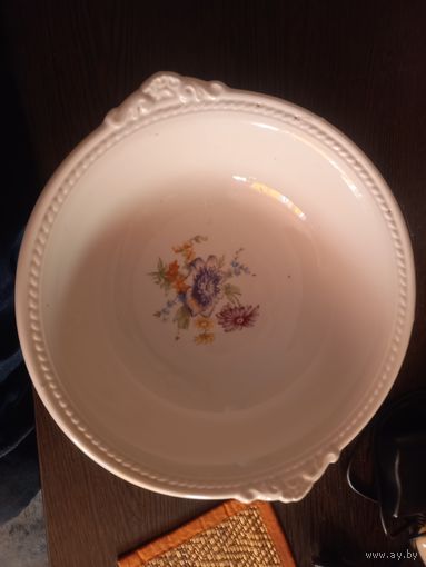 Тарелка СССР 50-е Рига RPF глубокая лепнина