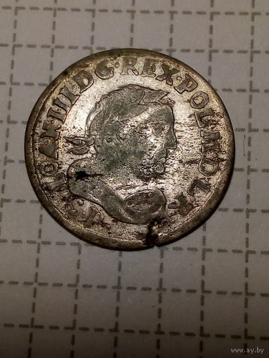 6 грошей  Речь Посполитая 168* год. но по мд(SP) 1684