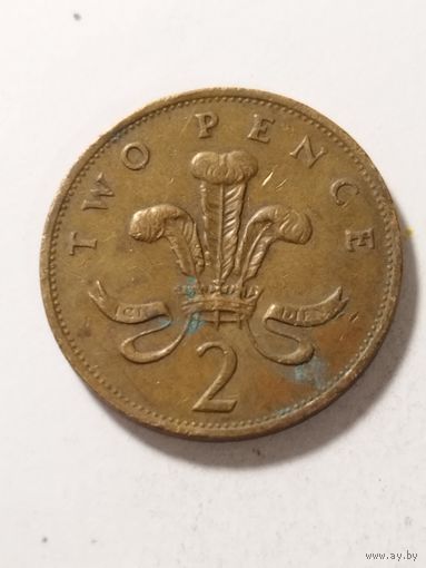 Великобритания 2 пенса 1989