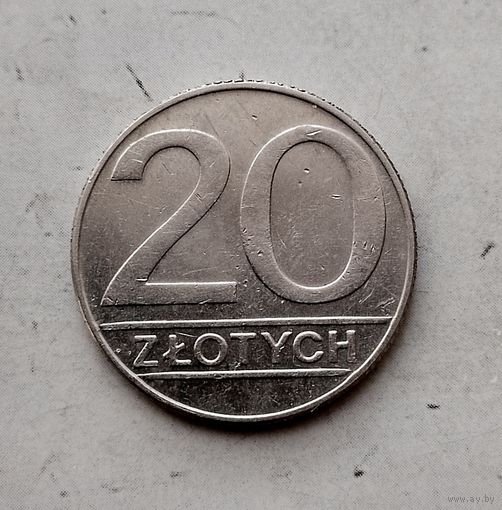 20 злотых 1990 года Польша. Народная Республика.