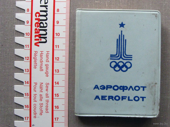 ВФ25-02 Блокнот Записная книжка Notebook Аэрофлот Вечный календарь Выпуск Полеспечать БССР 1979-1980