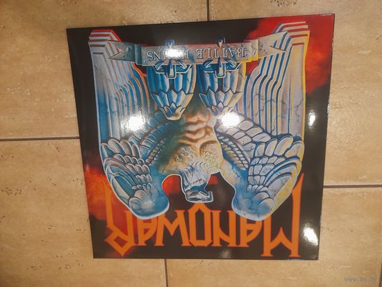 MANOWAR "BATTLE HYMNS" 1982/?  reissue LP E.U.LIBERTY 064-400103 MINT