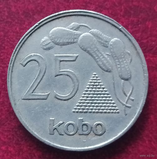 Нигерия 25 кобо, 1973-1975