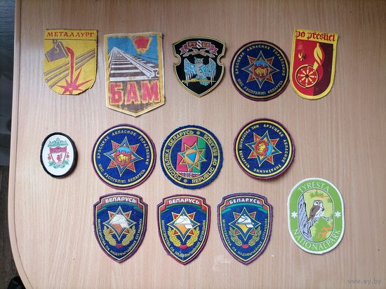 Шевроны МЧС БАМ Ливерпуль Металлург РТБР  Торпедо и др.