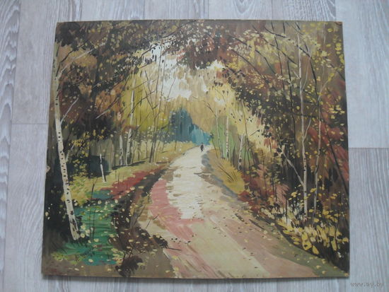 Пейзаж,масло,ДВП.50Х43.1999 г.