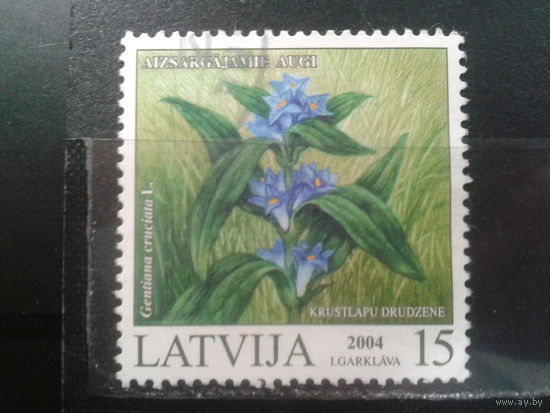 Латвия, 2004. Горечавка