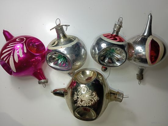 Ёлочные игрушки - Фонарики . СССР .