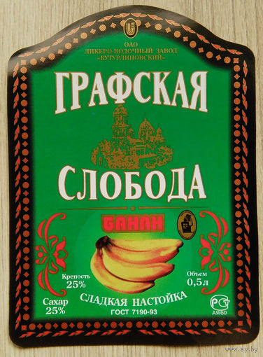 Этикетка водка.Россия .0804
