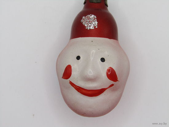 Елочная игрушка "Голова клоуна". Каталог. СССР.