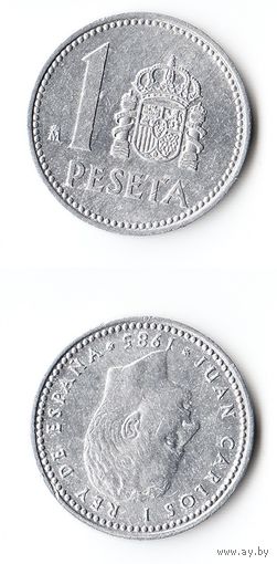 1 песета Испания 1985 года