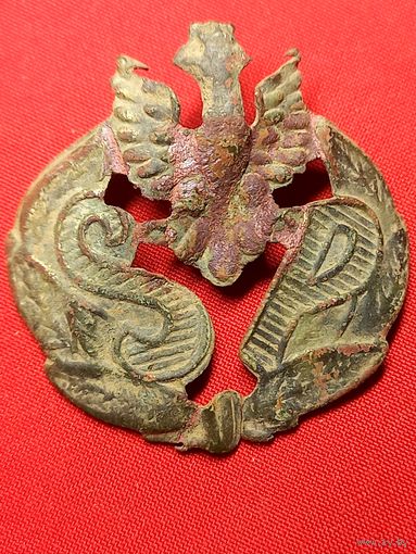 Кокарда школьная SP. Польша. С рубля, без м.ц. См. др. мои лоты.