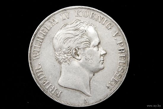 2 талера 1843 г. Пруссия (Германия), Фридрих Вильгельм IV. Пореже!