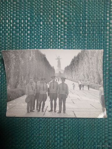 Фотография. Группа офицеров на Мамаевом кургане. г. Волгоград.