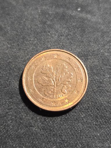 Германия 1 евроцент 2019 J