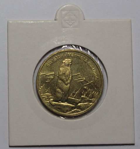 Польша, 2 злотых, Сурок, 2006 год