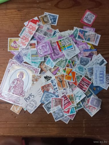 Марки сборный лот. Более 150 штук.