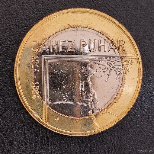 Словения 3 евро, 2014 200 лет со дня рождения Янеша Пухара