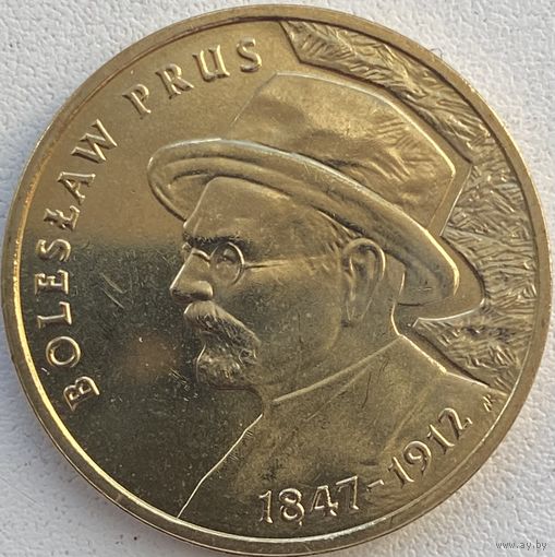 Польша 2 злотых 2012 г. 100 лет со дня смерти Болеслава Пруса