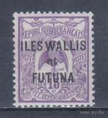 [841] Французские колонии.Уоллис и Футуна 1920. Фауна.Птица.Кагу.15с. НАДПЕЧАТКА. МNН