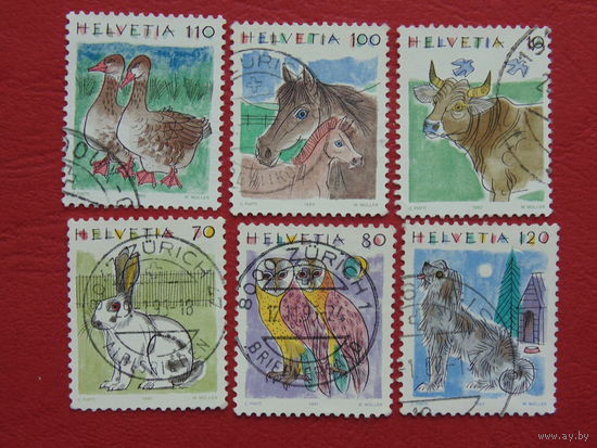 Швейцария 1991-95г. Фауна.