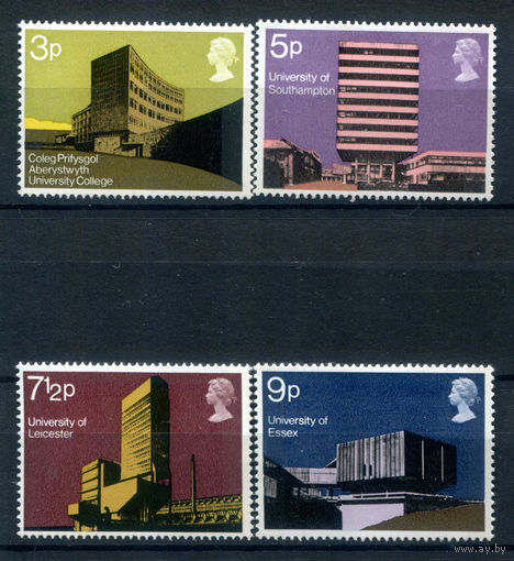 Великобритания - 1971г. - университеты - 4 марки - полная серия, MNH [Mi 583-586]. #3-GB-Z-1-18