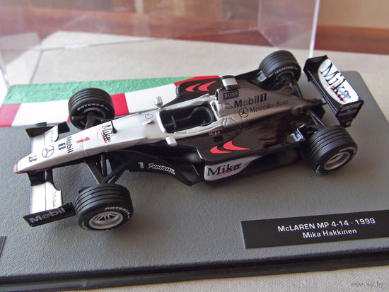 Модель автомобиля 1-43 Фомула 1 Formula 1 F1 McLaren MP 4-14 1999 Mika Hakkinen В комплекте модель, бокс, журнал Состояние модель как новая журнал отличное
