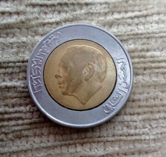 Werty71 Марокко 5 дирхам 1987 дирхамов биметалл