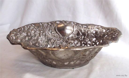 Фруктовница Конфетница 30 х 27 Серебрение 02