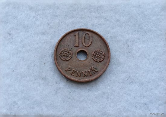 Werty71 Финляндия 10 пенни 1942