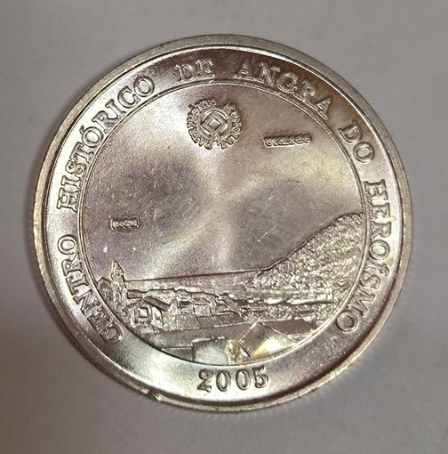 С рубля без мц! 5 евро 2005 Португалия серебро яркий блеск