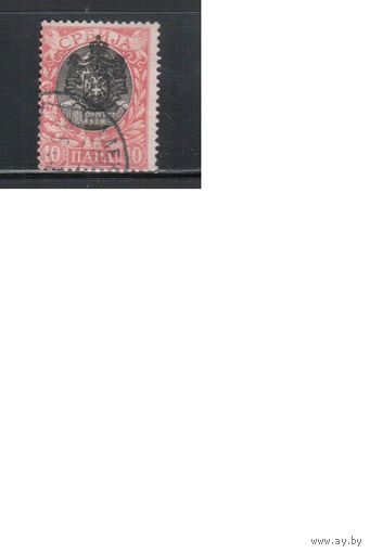 Сербия-1903,(Мих.54-59)   гаш.    , Стандарт, Король Александр, Надп.