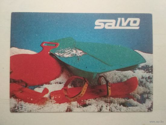 Карманный календарик . SALVO . 1988 год