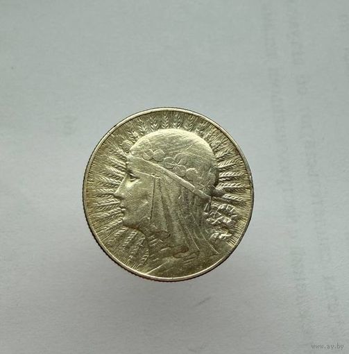 5 злотых 1933г. Ядвига. Серебро. С 1 руб.