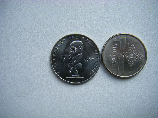 Острова Кука 5 центов 2000г.