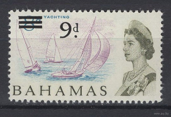 Багамы / Bahamas 1965 ** надпечатка 9d
