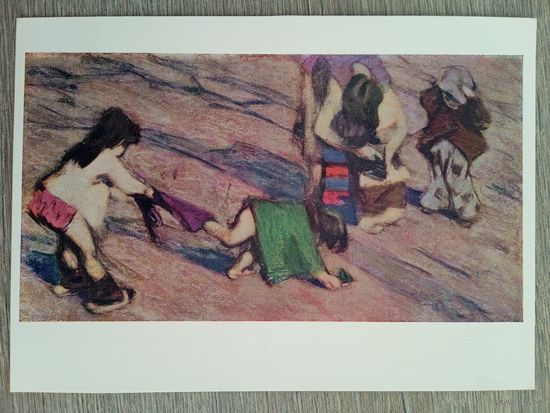 1960. дети. Грибов. Жарко стало