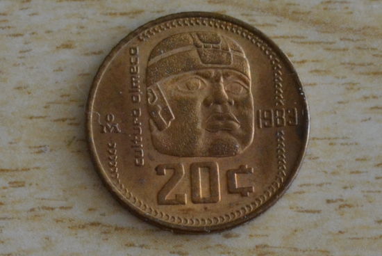 Мексика 20 сентаво 1983