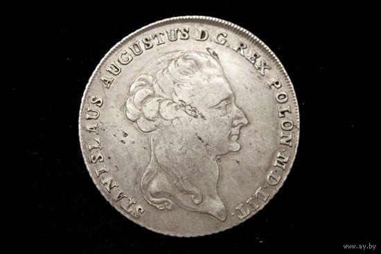 Талер (6 злотых) 1794 г. Варшава (Речь Посполитая), Станислав Понятовский. Кабинетная патина, сохран!